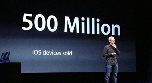 500 million iOS devices now in the wild!